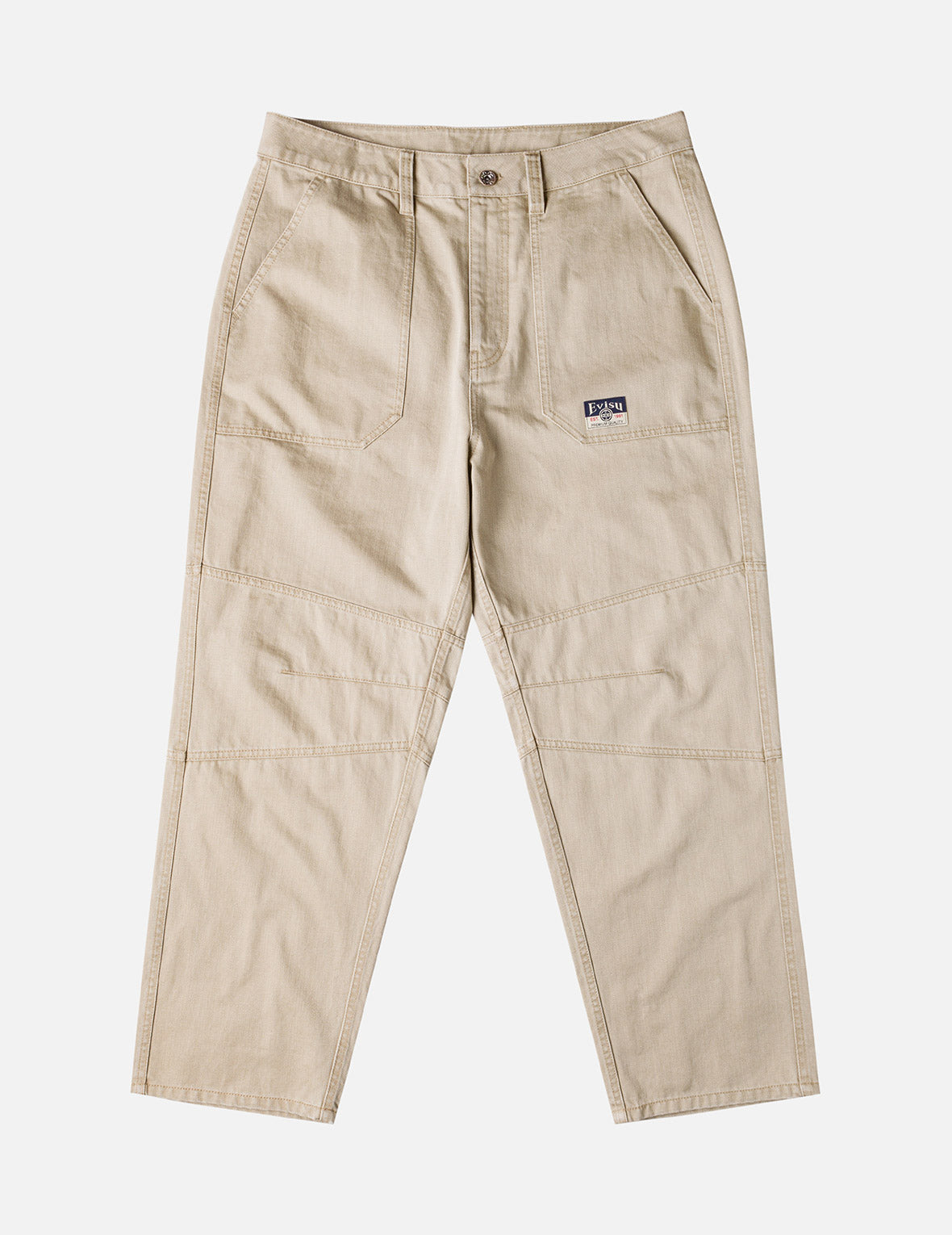 Back Flap Pockets Relax Fit Pants